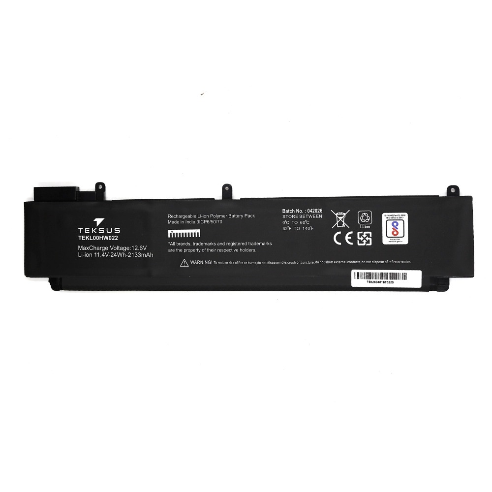 Teksus Laptop Battery Compatible For Lenovo ThinkPad T460s | 00HW022 3C - Image 2