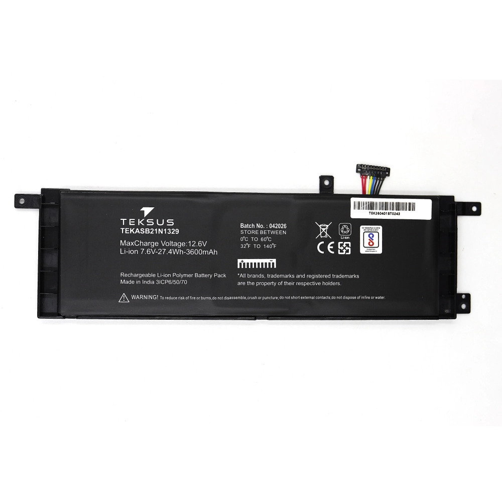 Teksus Laptop Battery Compatible For Asus X453 | B21N1329 2C - Image 2