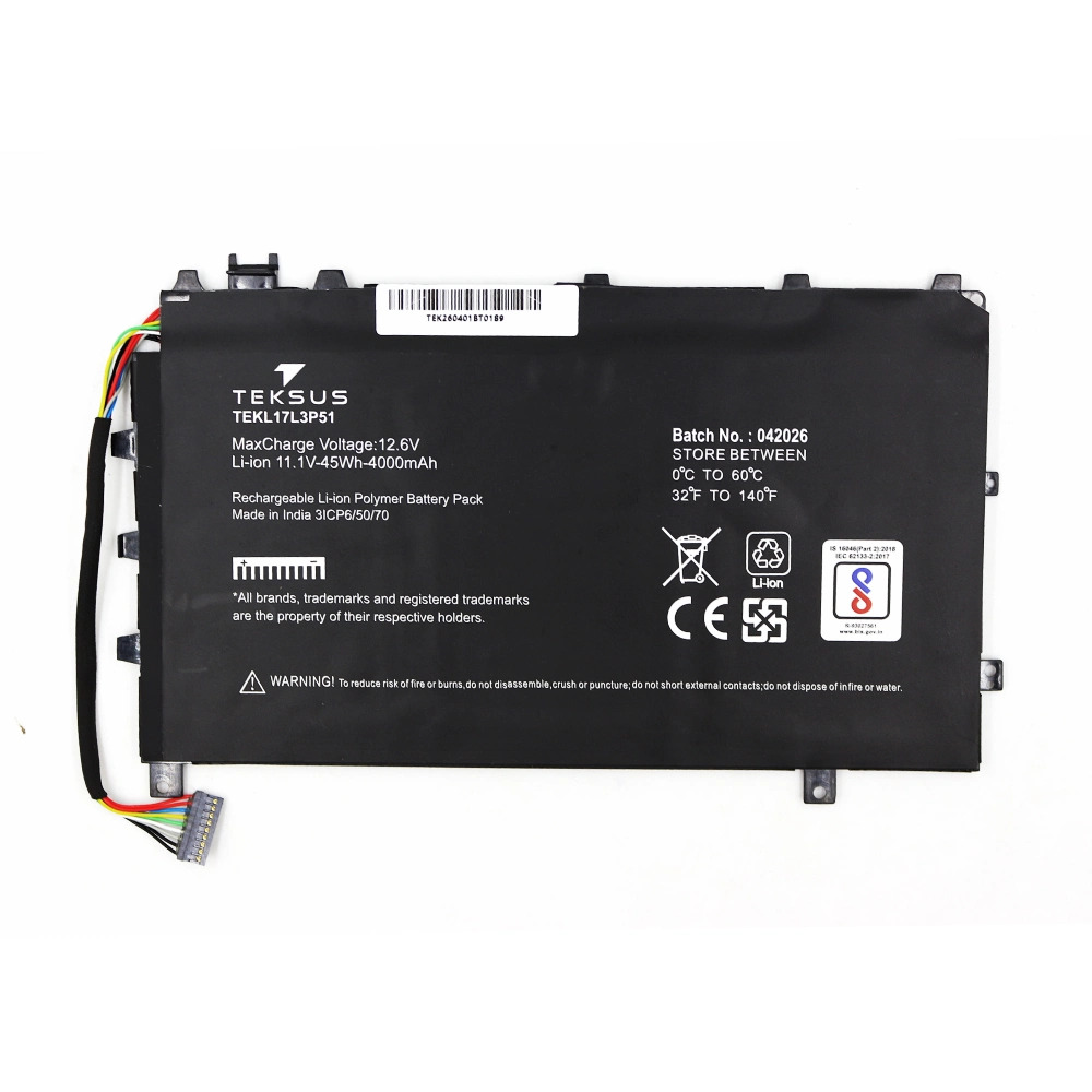 Teksus Laptop Battery Compatible For Dell Latitude 7350 | 271J9 3C - Image 3