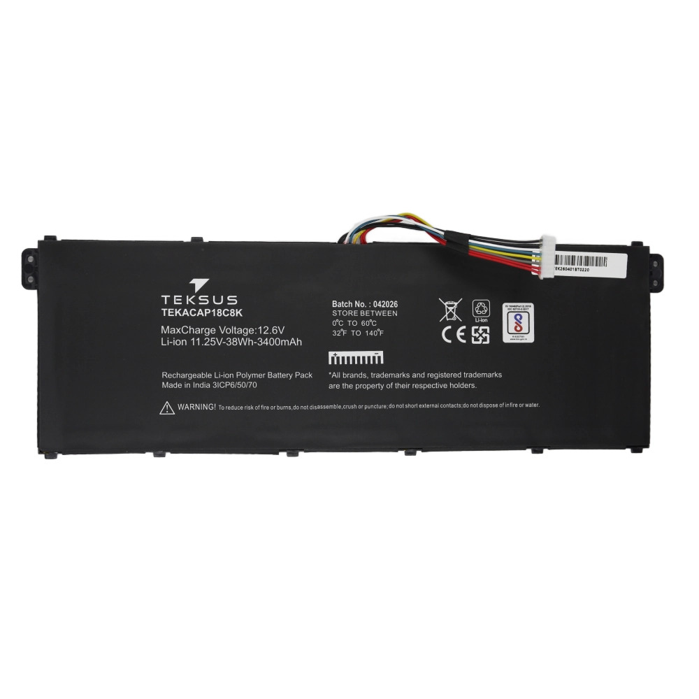 Teksus Laptop Battery Compatible For Acer Swift 3 SF314 | AP18C8K 3C - Image 2