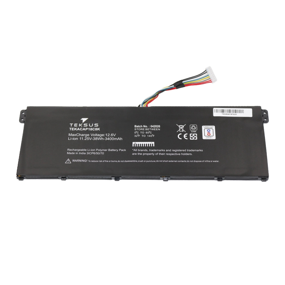 Teksus Laptop Battery Compatible For Acer Swift 3 SF314 | AP18C8K 3C - Image 4