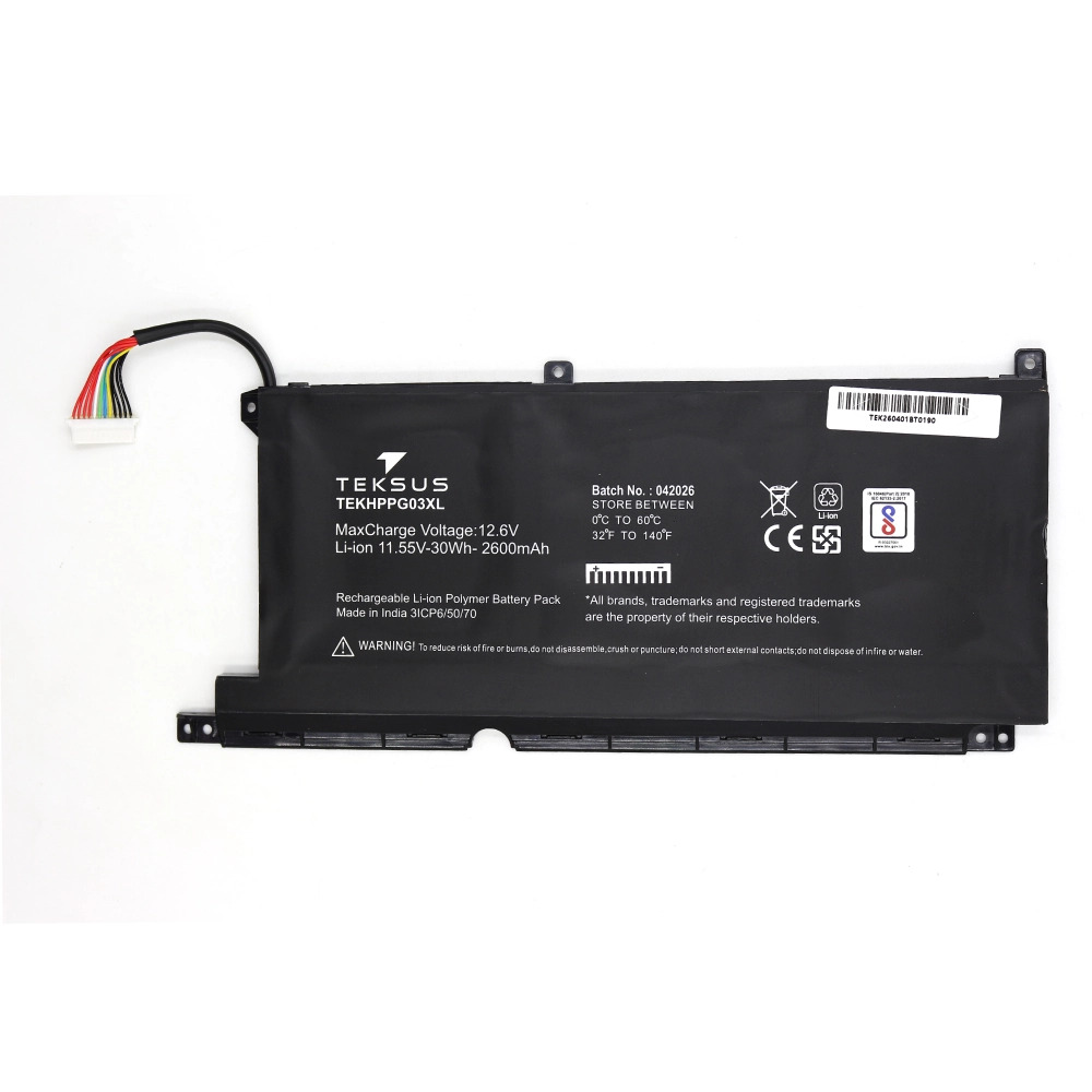 Teksus Laptop Battery Compatible For HP Pavilion 15-EC | PG03XL 3C - Image 2
