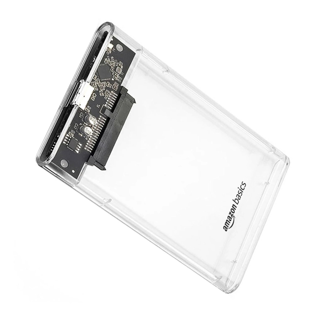 Amazon Basics HDD Casing 2.5 Inch Sata USB Type C Transparent (ESC-TP01)