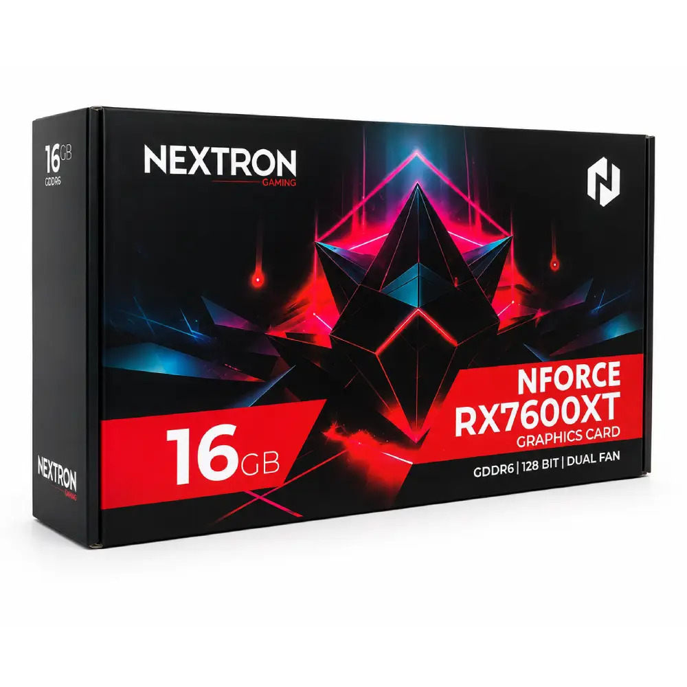 NEXTRON AMD Radeon Graphic Card NForce Rx7600XT 16GB DDR6
