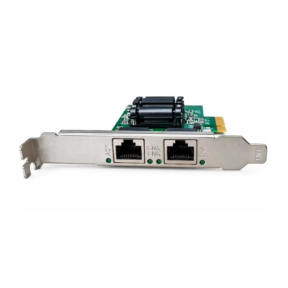 Bungees PCIe 1X 1G 2Port Lan Card 10/100/1000 Mbps - Image 2