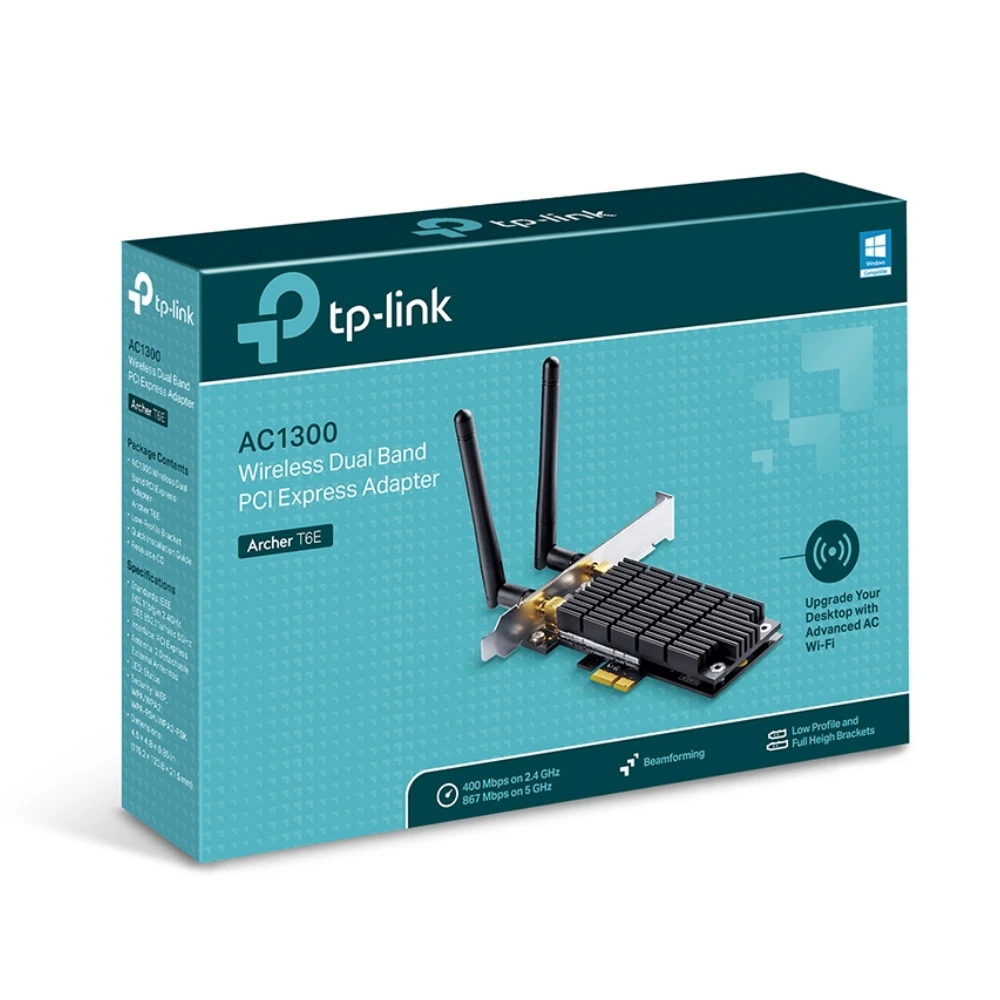 TP-Link AC1300 Wireless Dual Band PCI Express Adapter (Archer T6E)