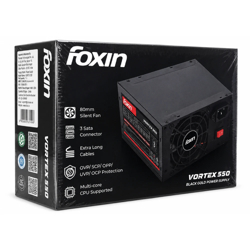 Foxin Desktop Power Supply Vortex 550