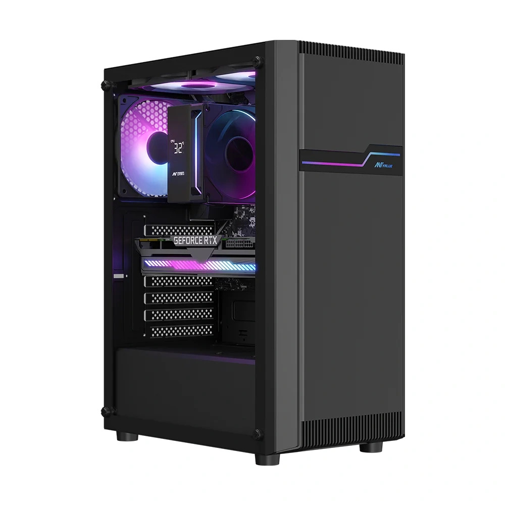 Ant Value Mid Tower Cabinet (	ATX, M-ATX, M-ITX) VM25 - Image 3