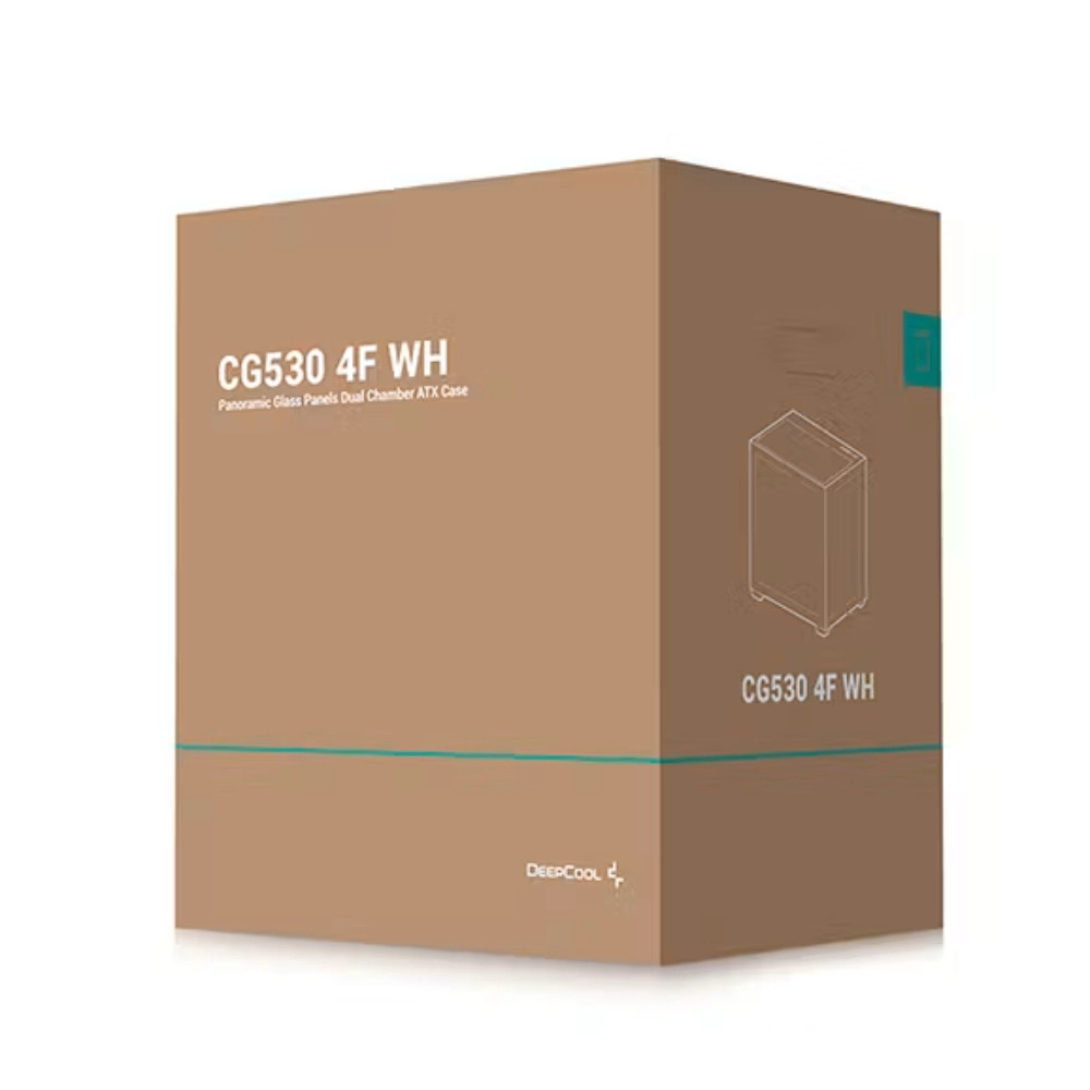 DeepCool Mid Tower Cabinet (ITX/Micro-ATX/ATX) CG530 4F White - Image 3