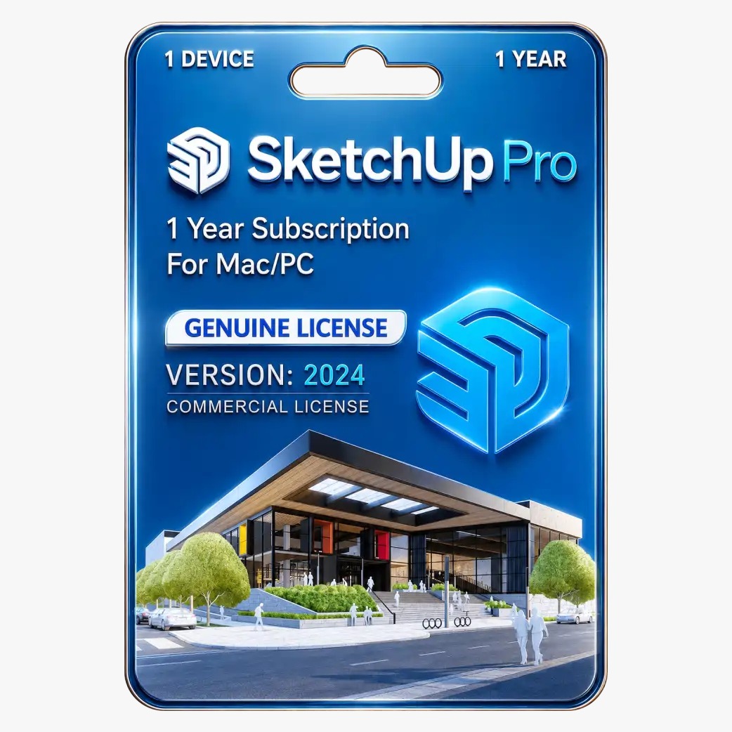 SketchUp Pro 2024 Mac/PC Original License 1 Year