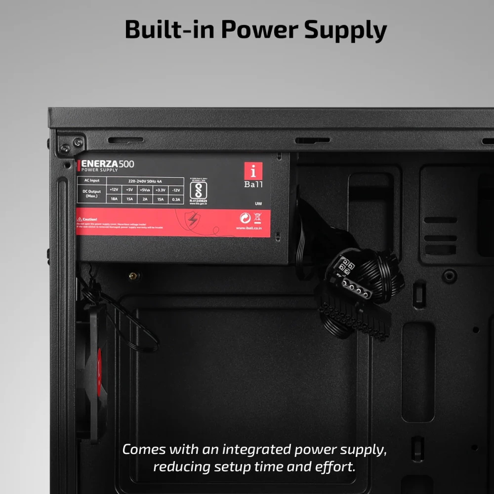 Iball Cabinet With Smps MT : 10 Black - Image 4