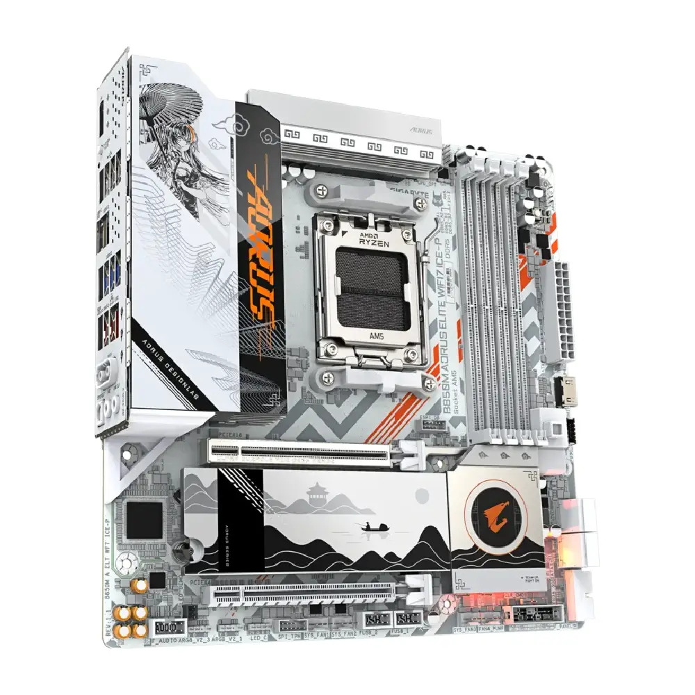 Gigabyte Motherboard B850M AORUS ELITE WIFI7 ICE-P DDR5 For AMD - Image 3