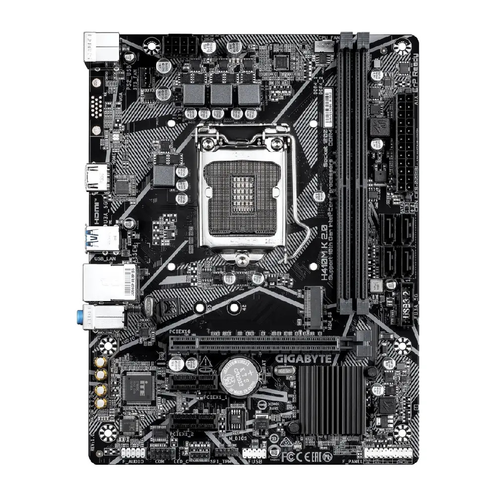 Gigabyte Motherboard H410M K 2.0 DDR4 For Intel 10th Gen - Image 3