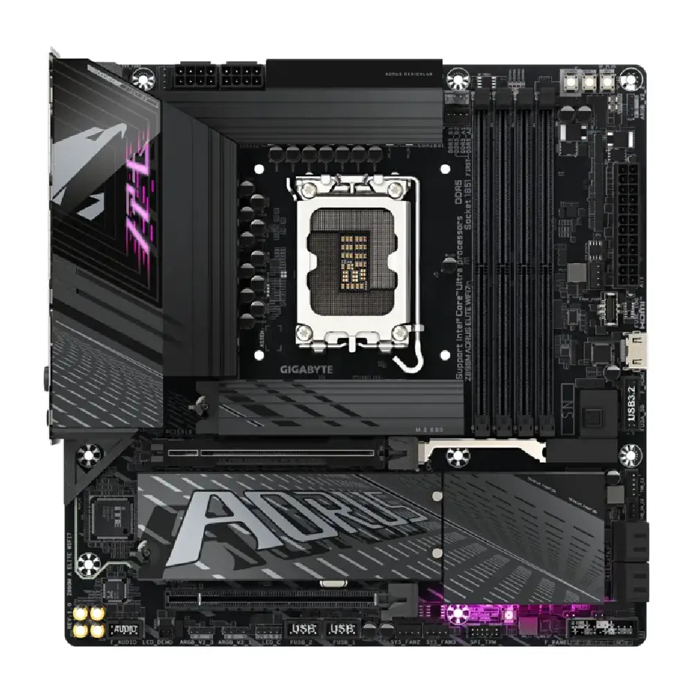 Gigabyte Motherboard Z890M AORUS ELITE WIFI7 DDR5 For Intel Ultra Processors - Image 4