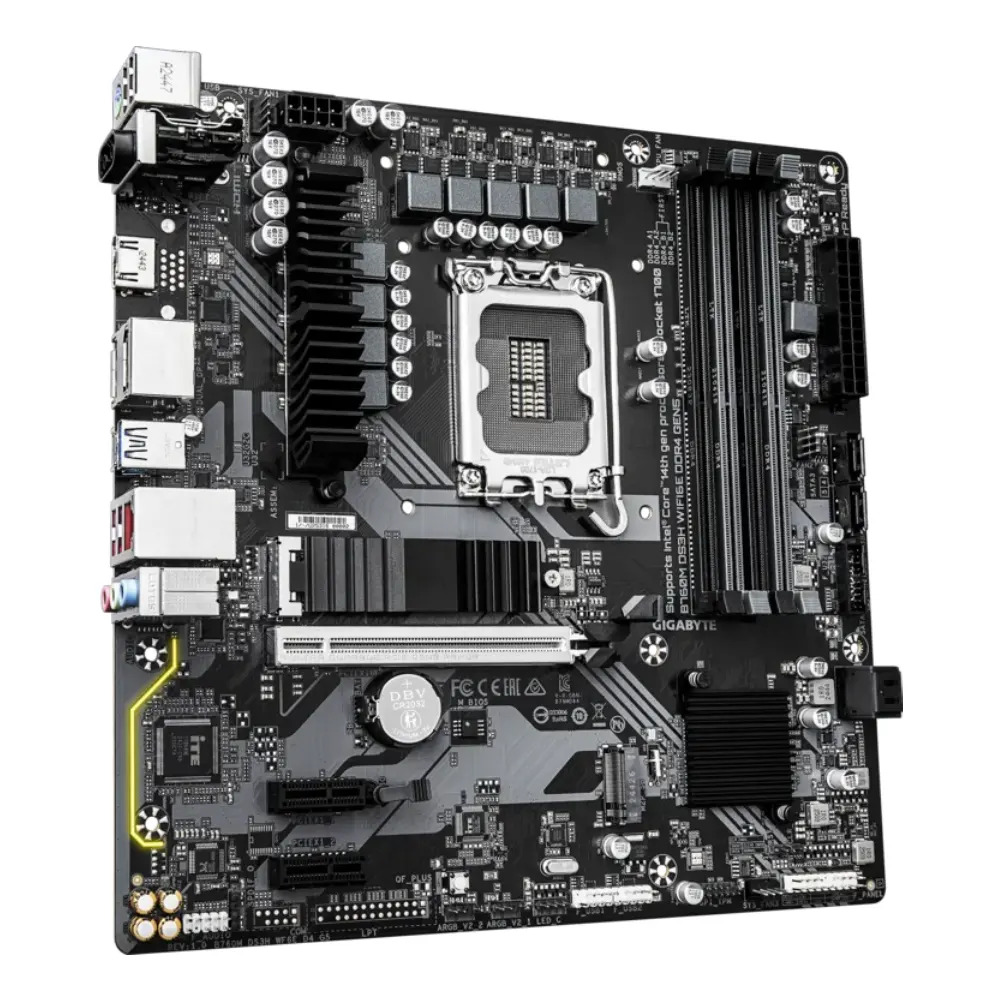 Gigabyte Motherboard B760M DS3H WIFI6E DDR4 GEN5 For INTEL 12th | 13th | 14th Gen - Image 2