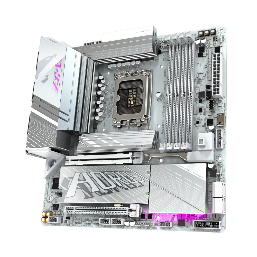 Gigabyte Motherboard Z890M AORUS ELITE WIFI7 ICE DDR5 For Intel Ultra Processors - Image 3