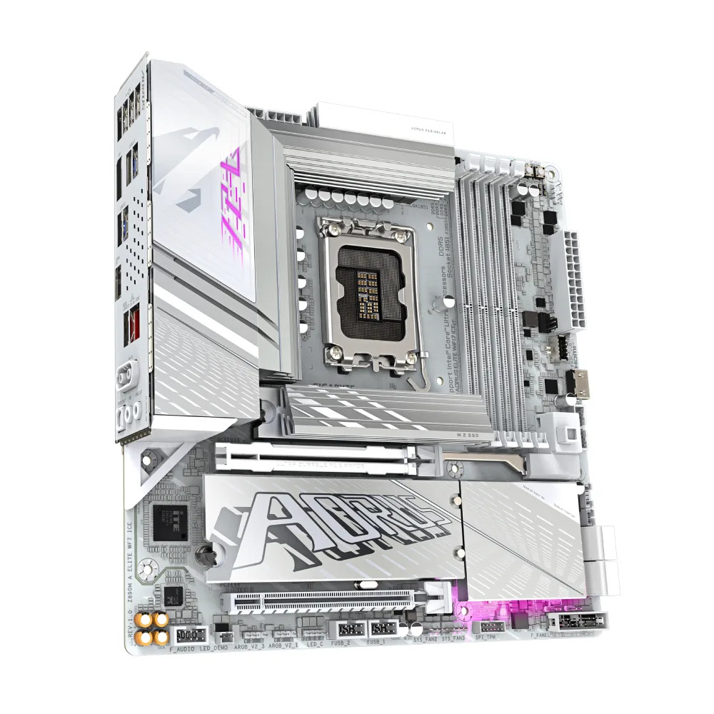 Gigabyte Motherboard Z890M AORUS ELITE WIFI7 ICE DDR5 For Intel Ultra Processors - Image 4