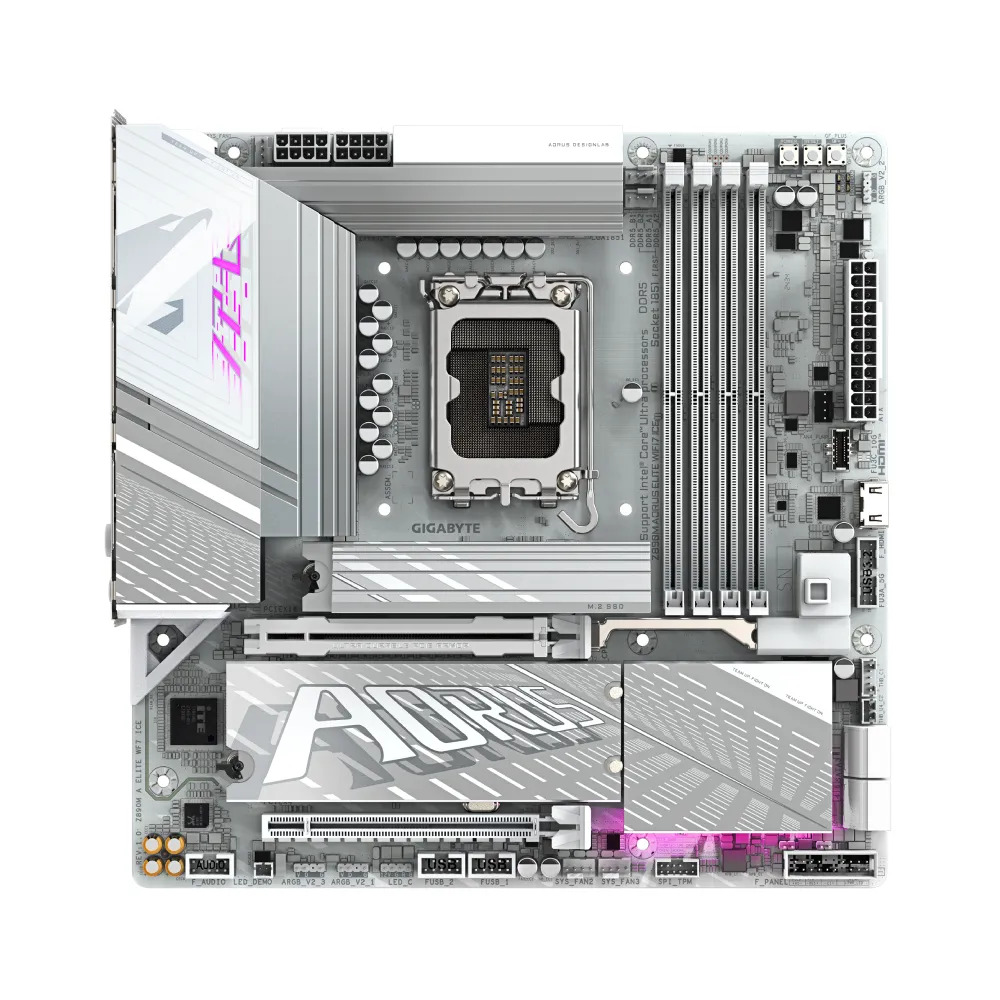 Gigabyte Motherboard Z890M AORUS ELITE WIFI7 ICE DDR5 For Intel Ultra Processors - Image 5