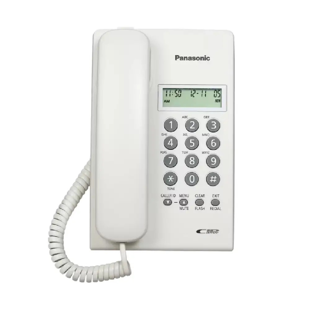Panasonic Wired Telephone Set with Display (KX-TSC60SX) White - Image 2