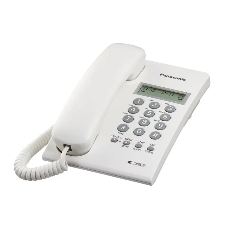 Panasonic Wired Telephone Set with Display (KX-TSC60SX) White - Image 4