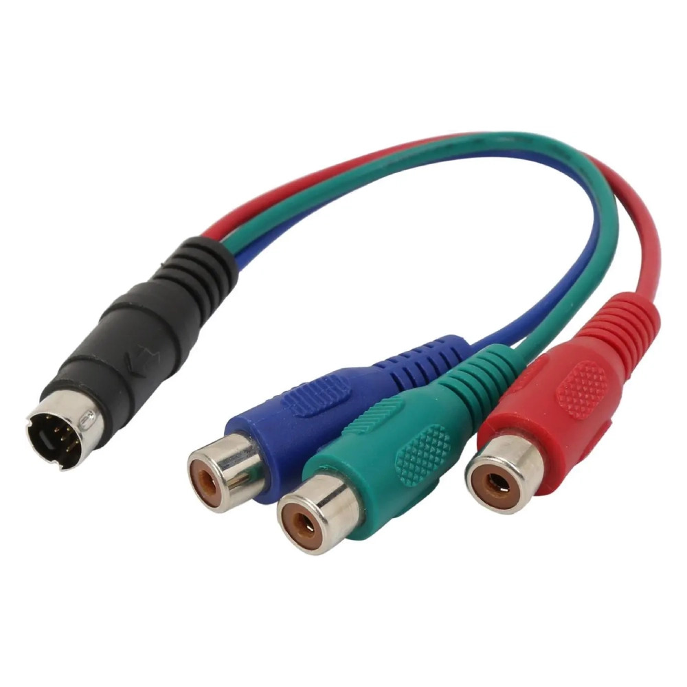 S-Video to 3 RCA RGB 7-Pin Video Adapter Cable - Image 2