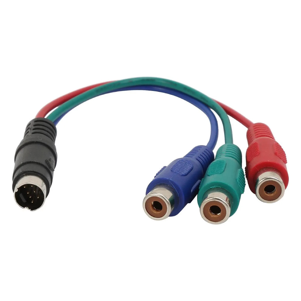 S-Video to 3 RCA RGB 7-Pin Video Adapter Cable - Image 3