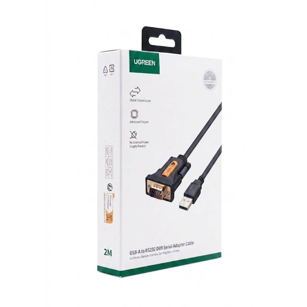 UGREEN USB-A To Serial RS232 DB9 Converter Cable 2m