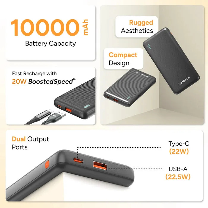 Ambrane Power Bank 10000 mAh (Xtreme 10K) - Image 3