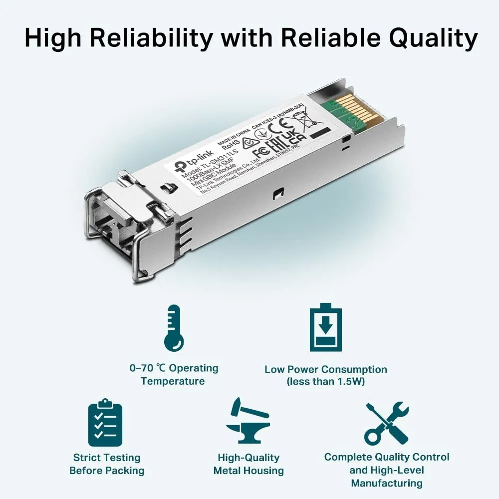 TP-Link Omada Single-Mode Gigabit SFP Module (SM311LS) - Image 2