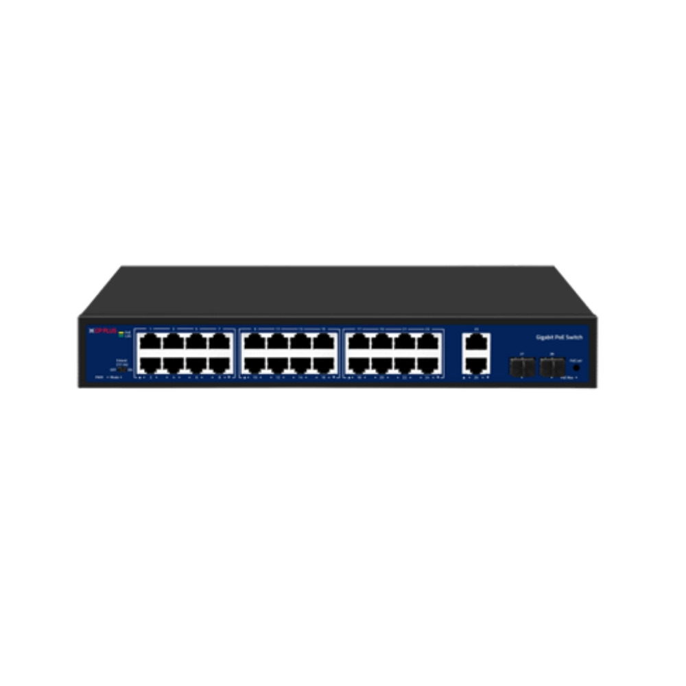 CP-Plus Poe Switch 24 Port (24 GE + 2 GE + 2 SFP Port) CP-DNW-GPU24G2F2-30 - Image 2