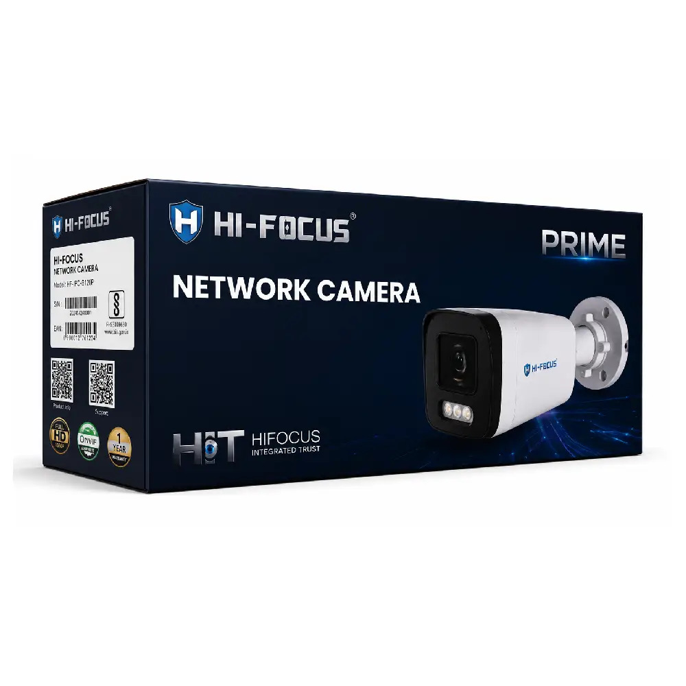 Hi-Focus 5MP IP Hybrid Bullet Camera with Mic 4mm Metal Body (T4515-ADLS-I2)