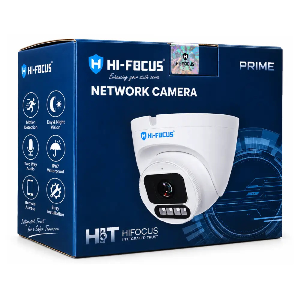 Hi-Focus 5MP IP Hybrid Dome Camera with Two Way Audio 4mm (D3315-DLS-I2) (SD Card Support)