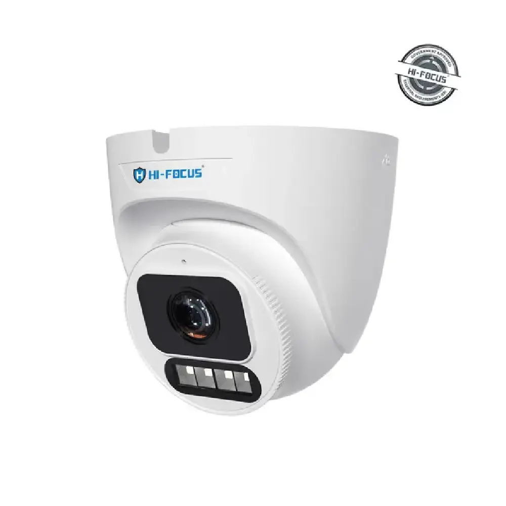 Hi-Focus 5MP IP Hybrid Dome Camera with Two Way Audio 4mm (D3315-DLS-I2) (SD Card Support) - Image 2