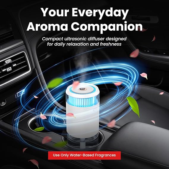 Portronics Magma Go Aroma Diffuser with 4 Mist Modes & LED Light (POR 3464) - Image 2