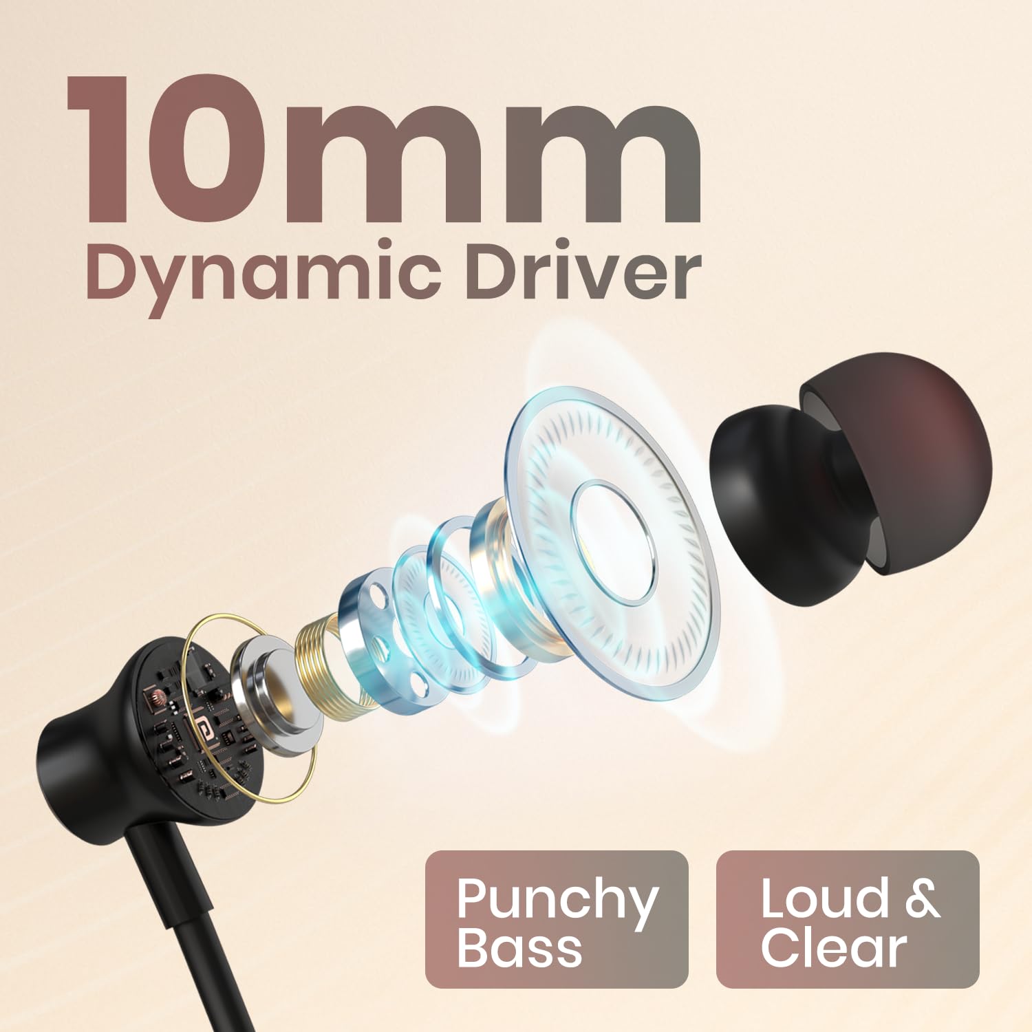 Portronics Harmonics Y2 Bluetooth Neckband with 70H Playtime (POR 3109) - Image 4