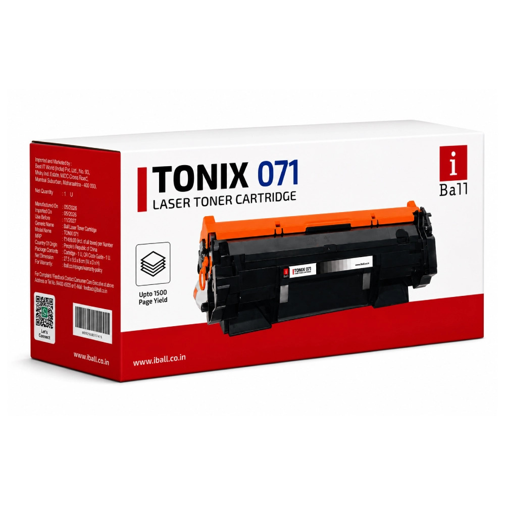 Iball Compatible Laser Cartridge with Chip For Canon 071
