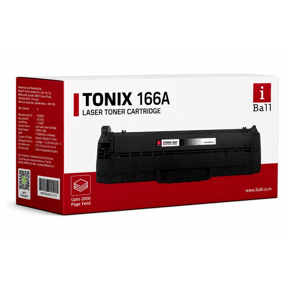 Iball Compatible Laser Cartridge For HP 166A