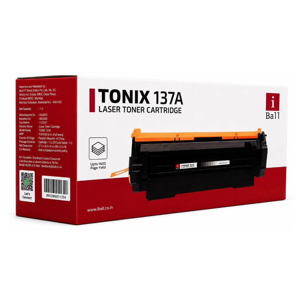 Iball Compatible Laser Cartridge For HP 137A With Chip