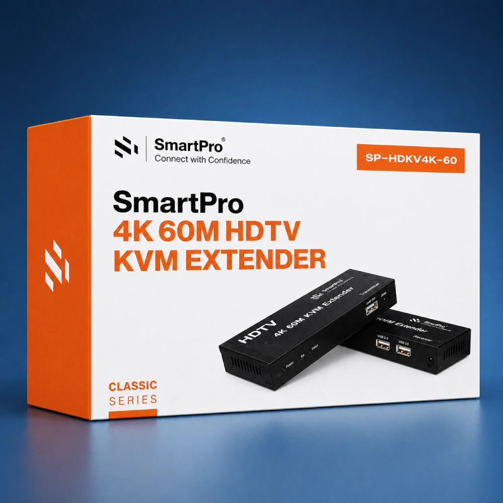 Smart-Pro HDMI KVM Extender 4K 60m (SP-HDKV4K-60)