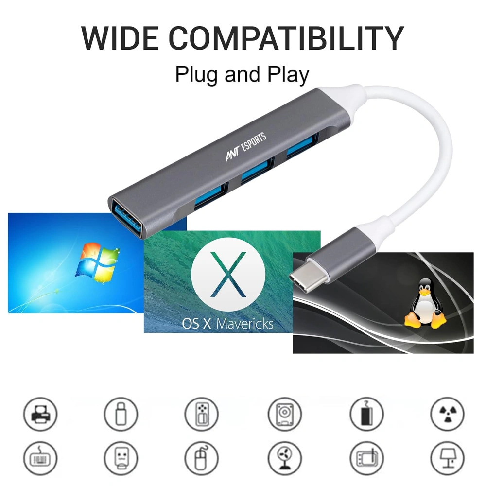 Ant Esports Type-C to USB Hub 4 Port AEC410 - Image 5