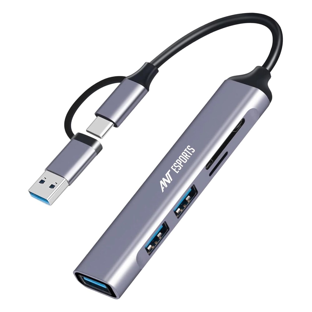 Ant Esports Type-C + USB TO USB Hub | Card Reader 6 Port AEC610 - Image 5