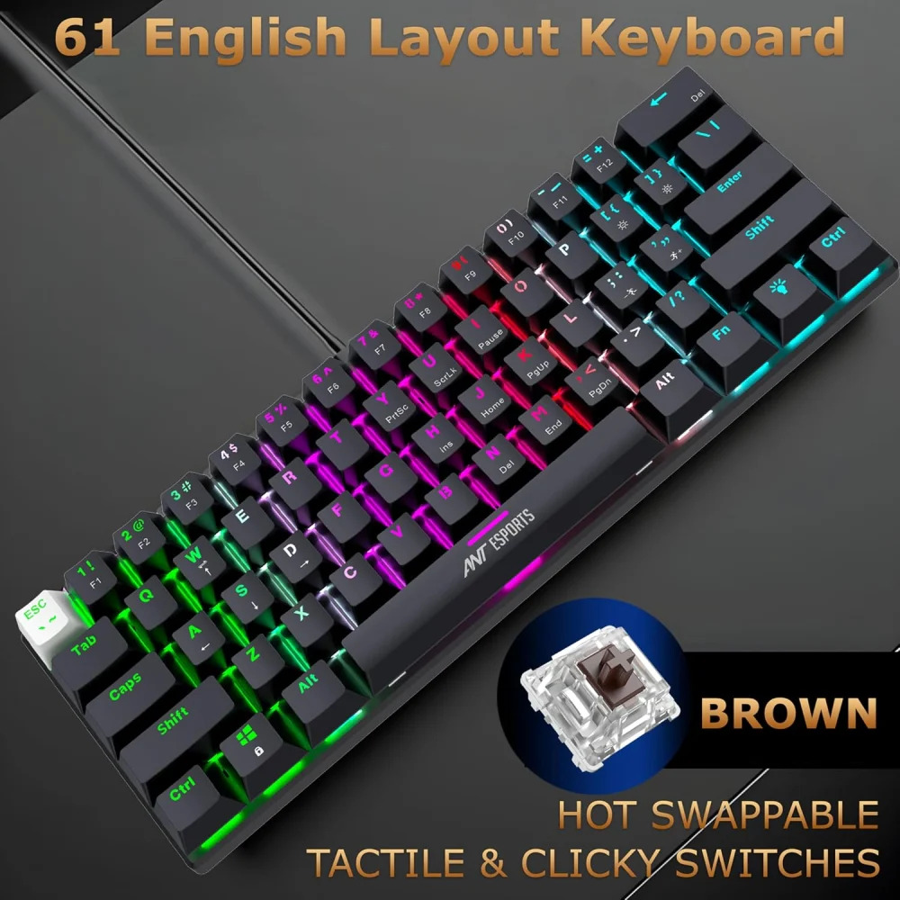 Ant Esports USB Gaming Keyboard Mouse Combo THUNDER 10 RGB - Image 3