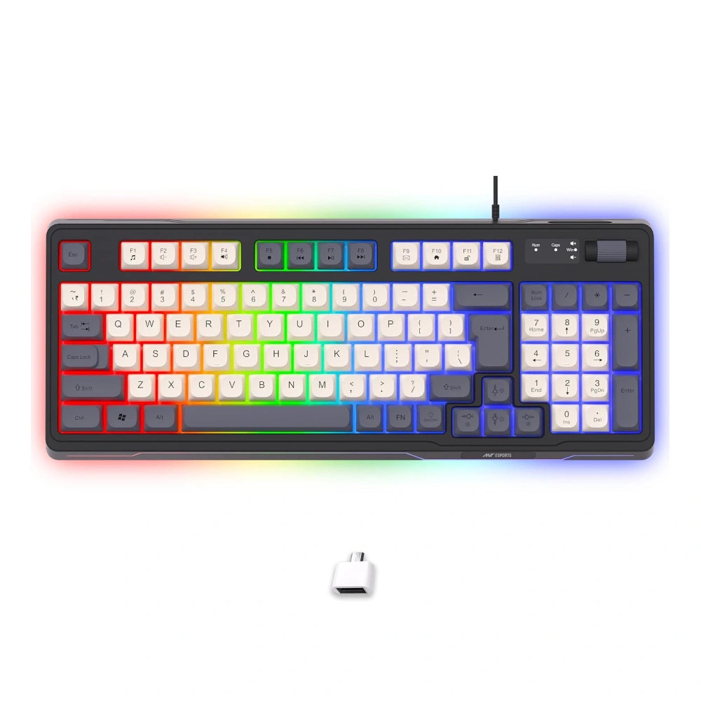 Ant Esports USB Gaming Keyboard RGB MK740 Rainbow Led - Image 2