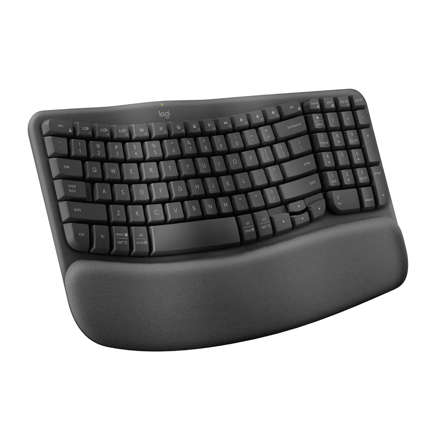 Logitech Wireless Keyboard with Cushioned Palm Rest Wave Keys - Image 5