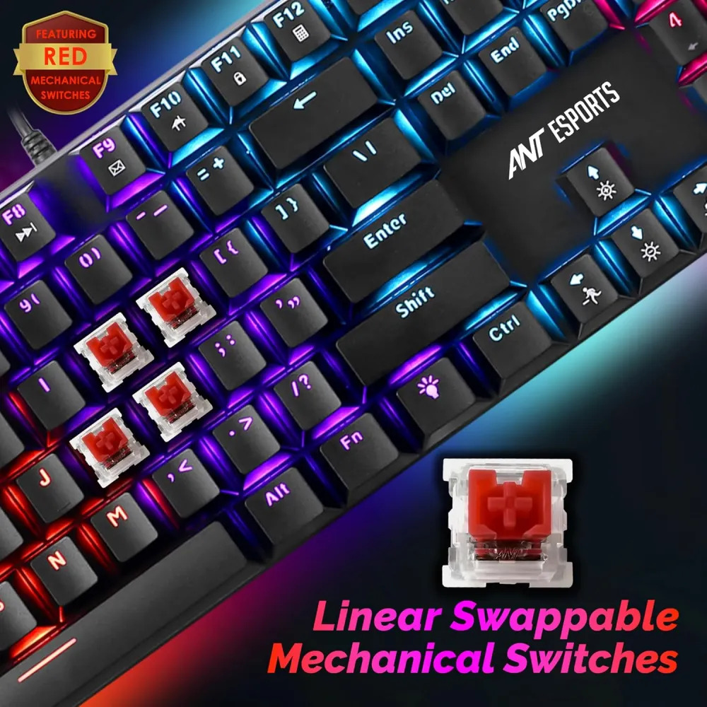 Ant Esports USB Mechanical Gaming RGB Keyboard (Scorpion MK30) - Image 3