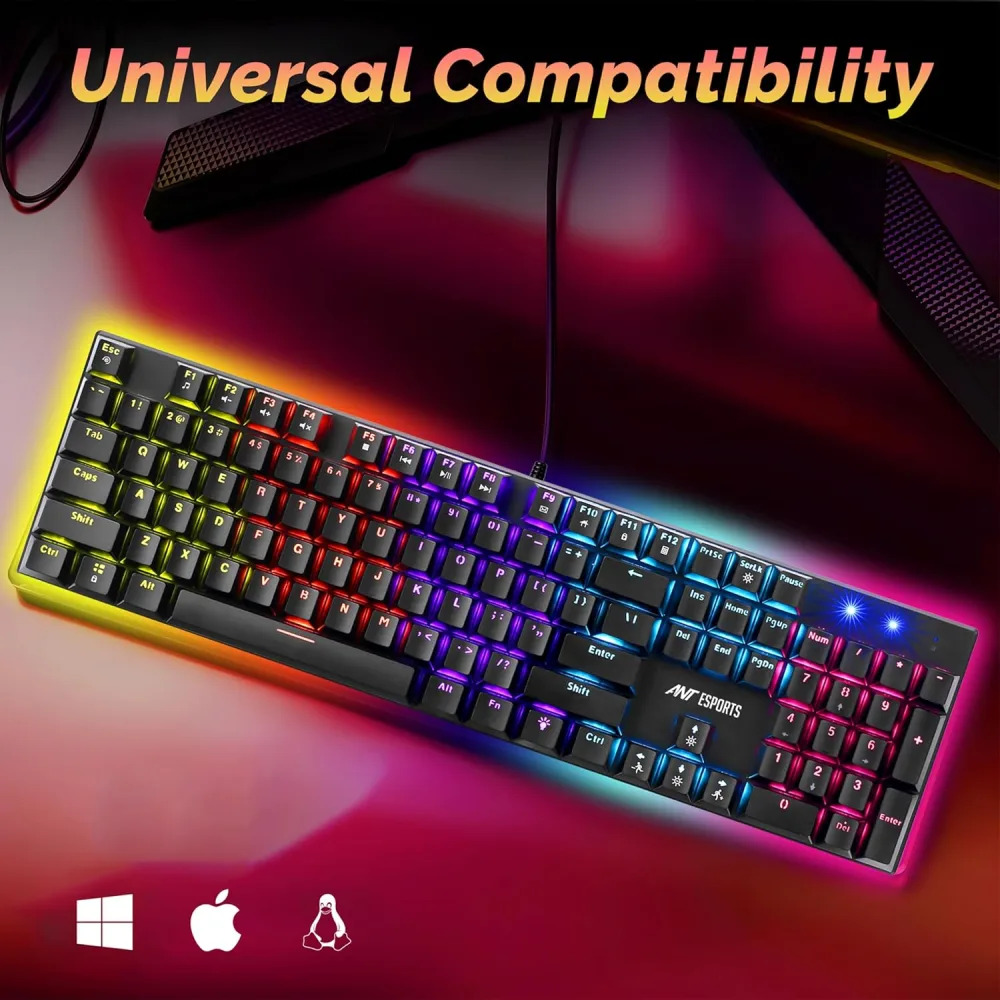 Ant Esports USB Mechanical Gaming RGB Keyboard (Scorpion MK30) - Image 4