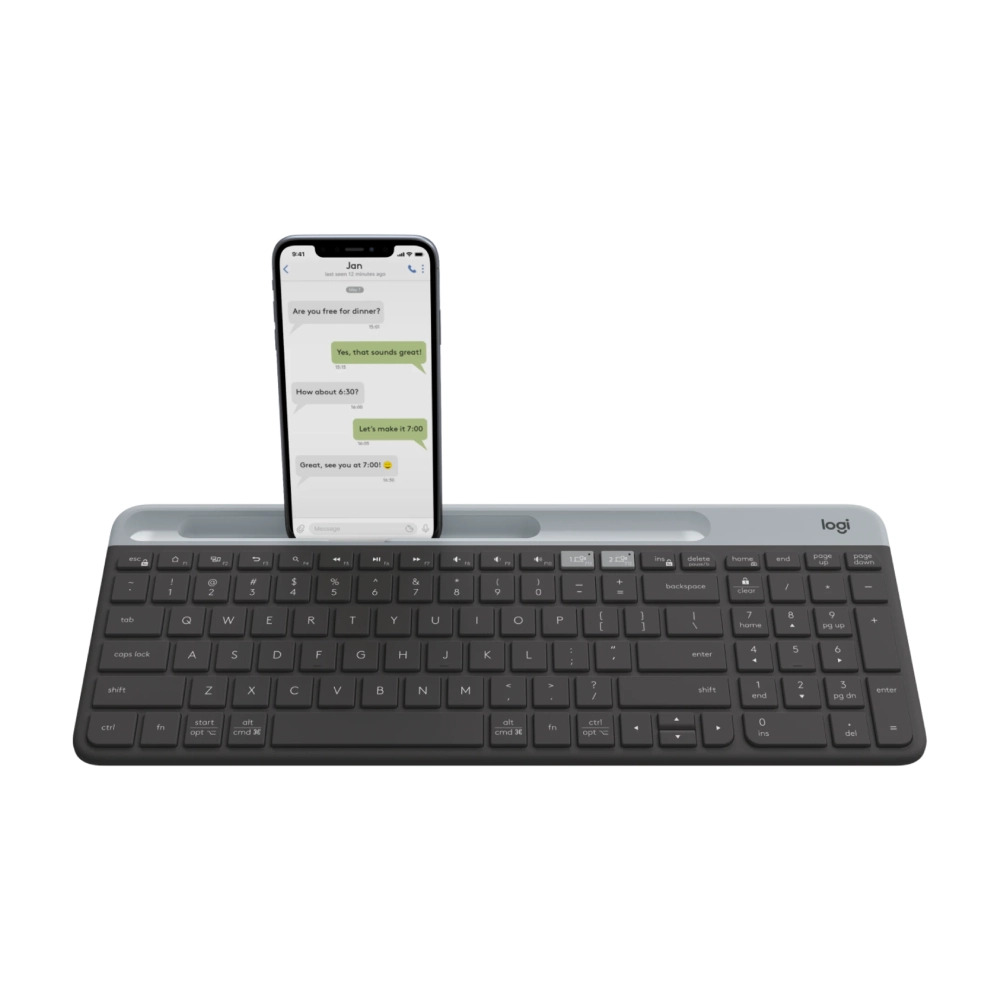 Logitech Wireless Keyboard K580 Slim Multi-Device Black - Image 2