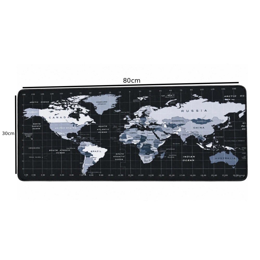 Mouse Pad 31" × 11" World Map | Shortcut