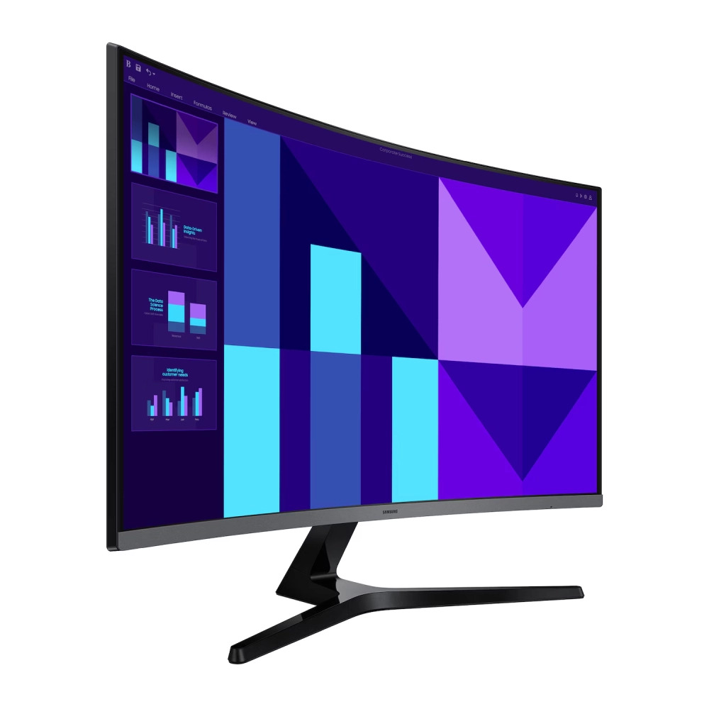 Samsung LED Monitor 32" Curved FHD VA 100Hz With HDMI | VGA (LS32D390GAW) - Image 2