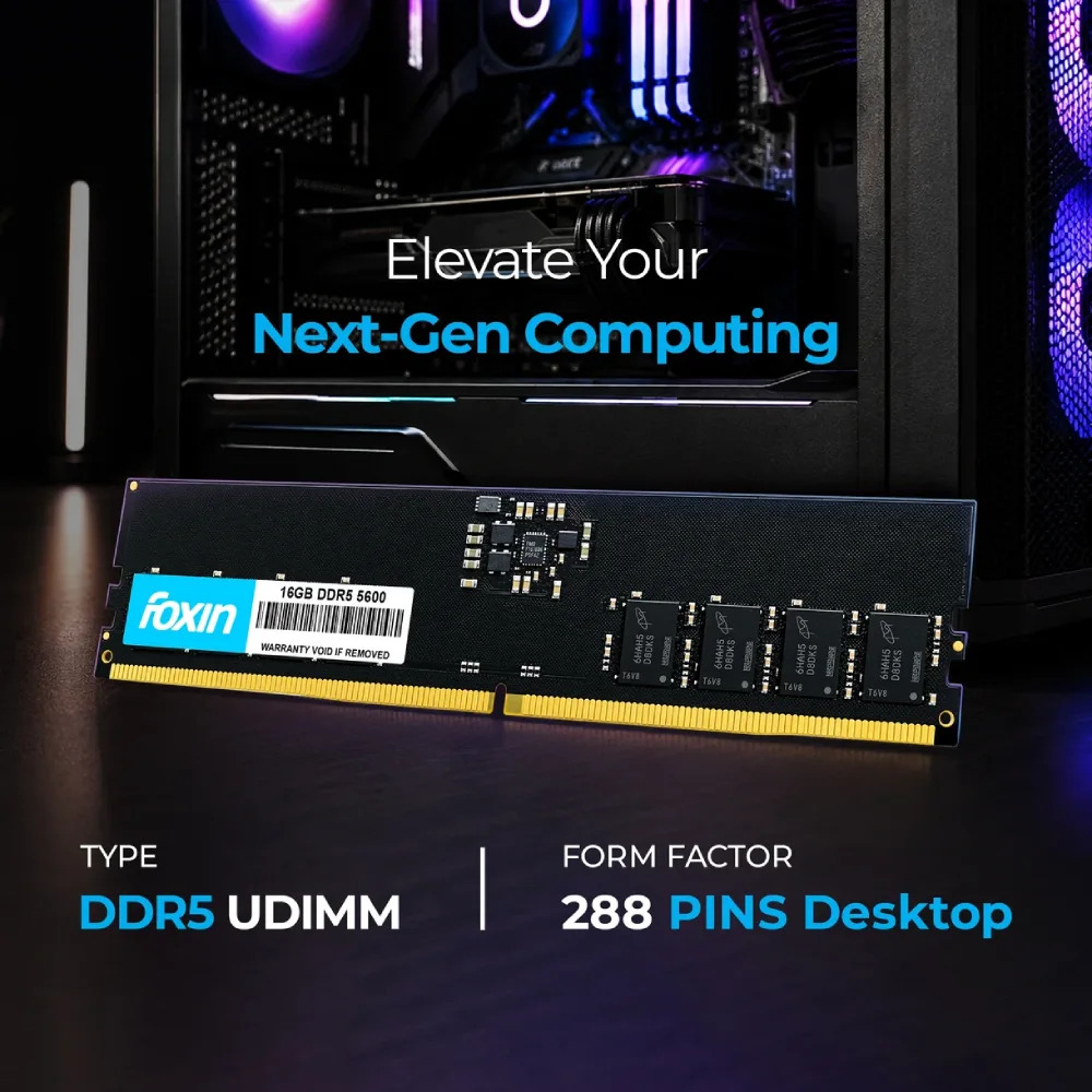 Foxin Desktop Ram 16GB DDR5 5600Mhz - Image 3
